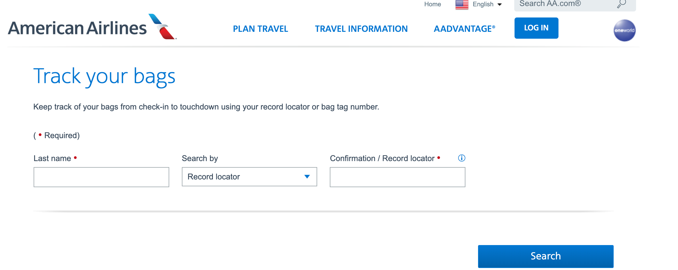American Airlines Track Your Bags